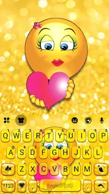 Glitter Emoji Love android App screenshot 0