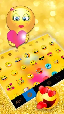 Glitter Emoji Love android App screenshot 2